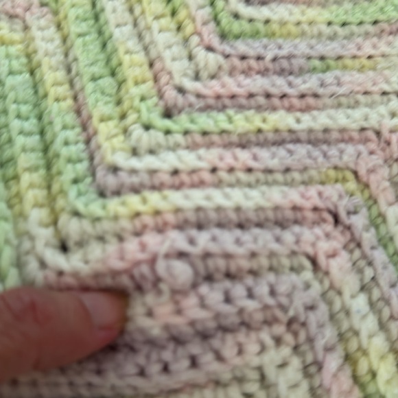 Adorable handmade crib blanket or lap blanket - Picture 6 of 6